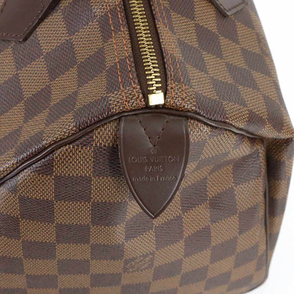 LOUIS VUITTON Authentic Brown Damier Speedy 30 Boston Bag - Picture 7 of 8